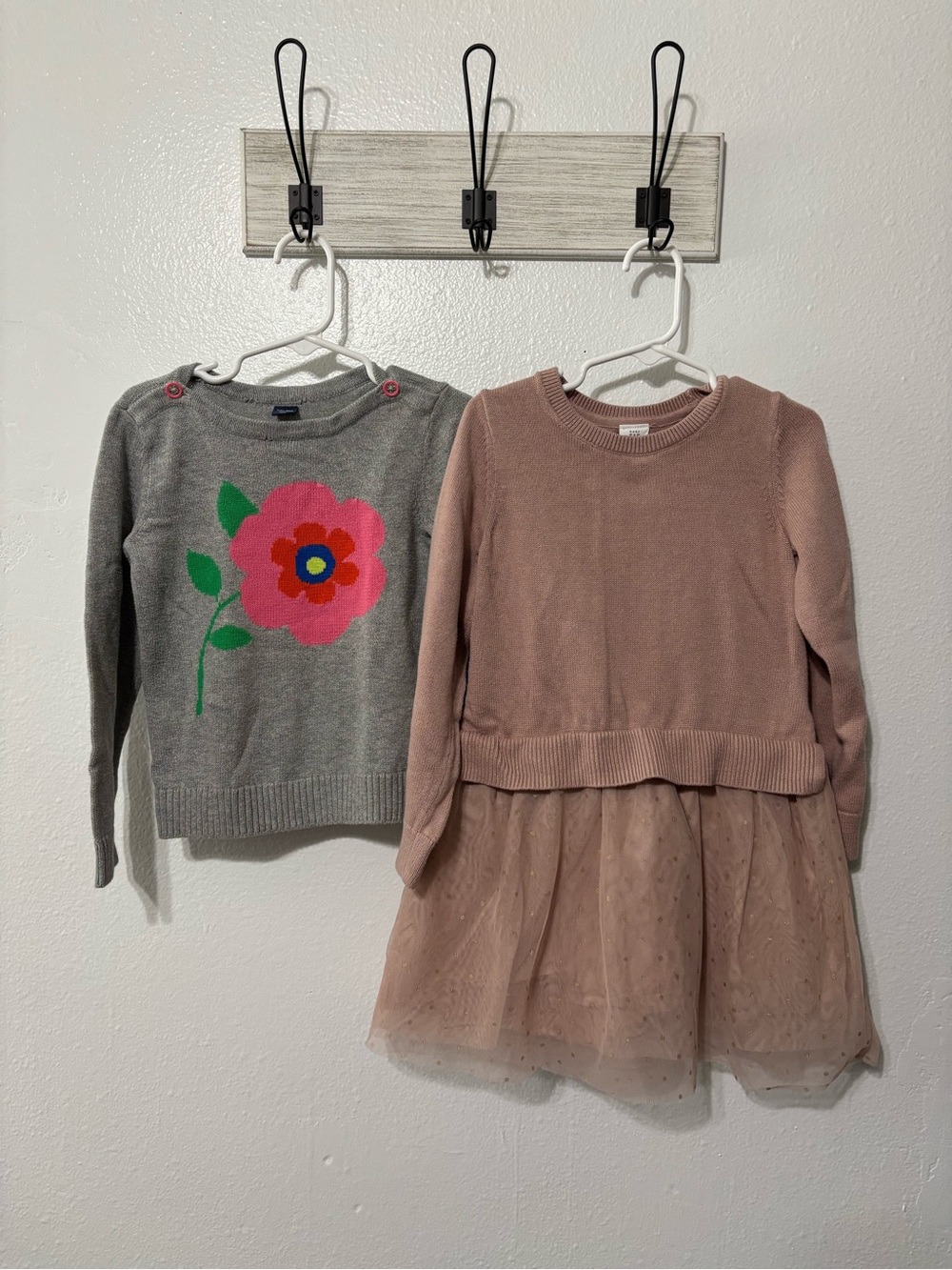 babyGap Girls Floral Sweater Dress & Gray Sweater Bundle!
